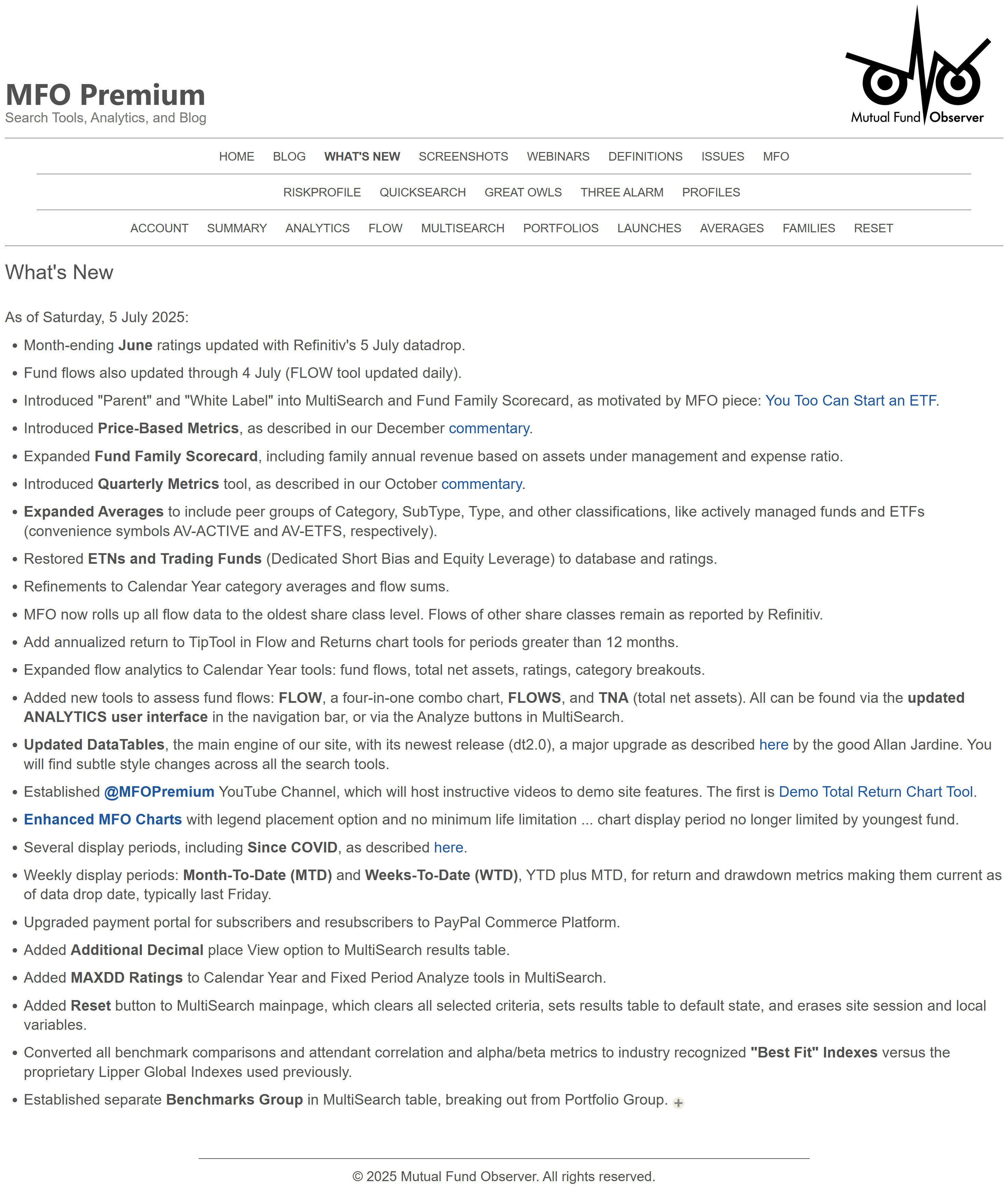 SCREENSHOT - WHAT'S NEW